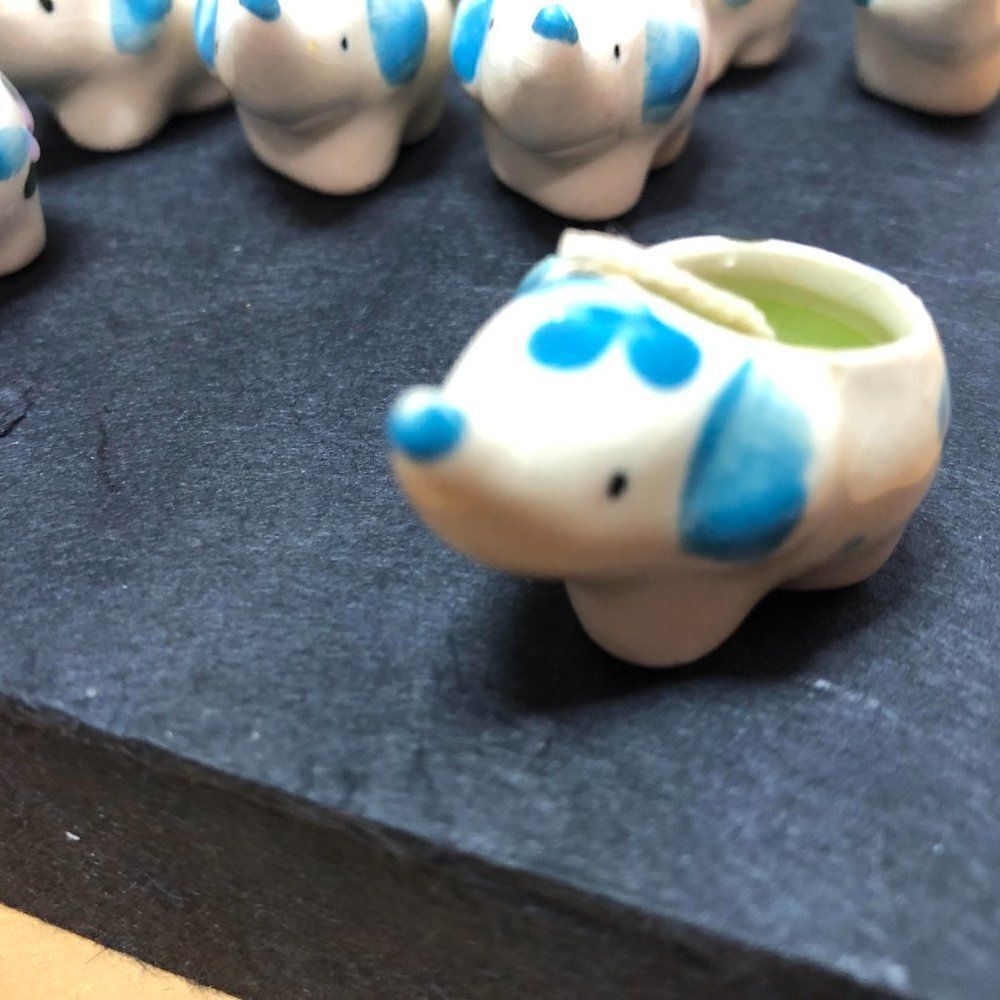 NWOT: Mini Ceramic Elephant Candle Set - Picture 14 of 14